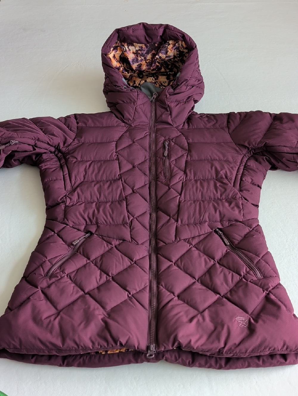 Mountain Hardwear 700 Down Purple Puffer Coat Women's Size Medium